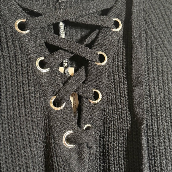 Coco + Carmen Black Knit Sweater - Picture 3 of 10